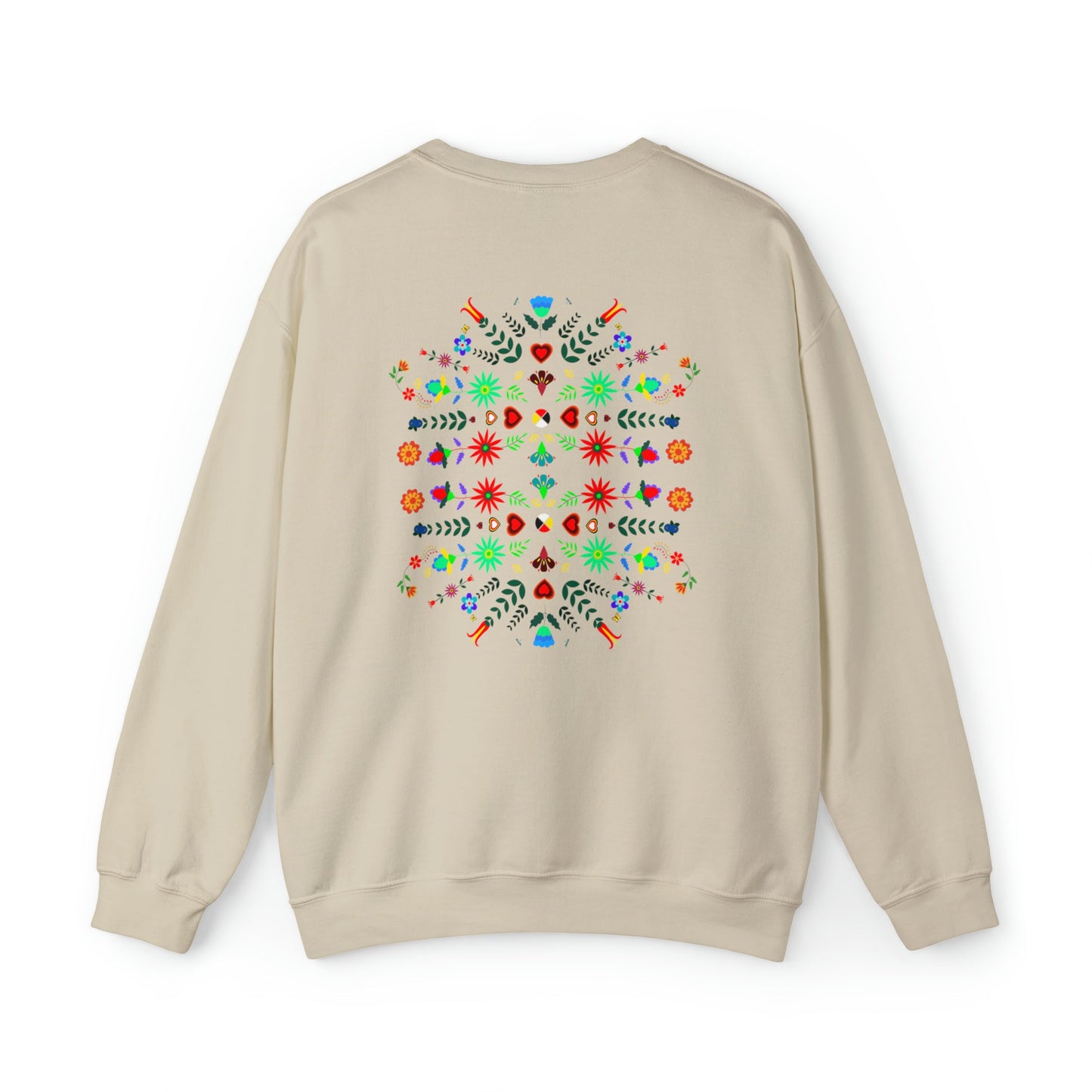 Women's Native Floral Crewneck Sweatshirt - Nikikw Designs