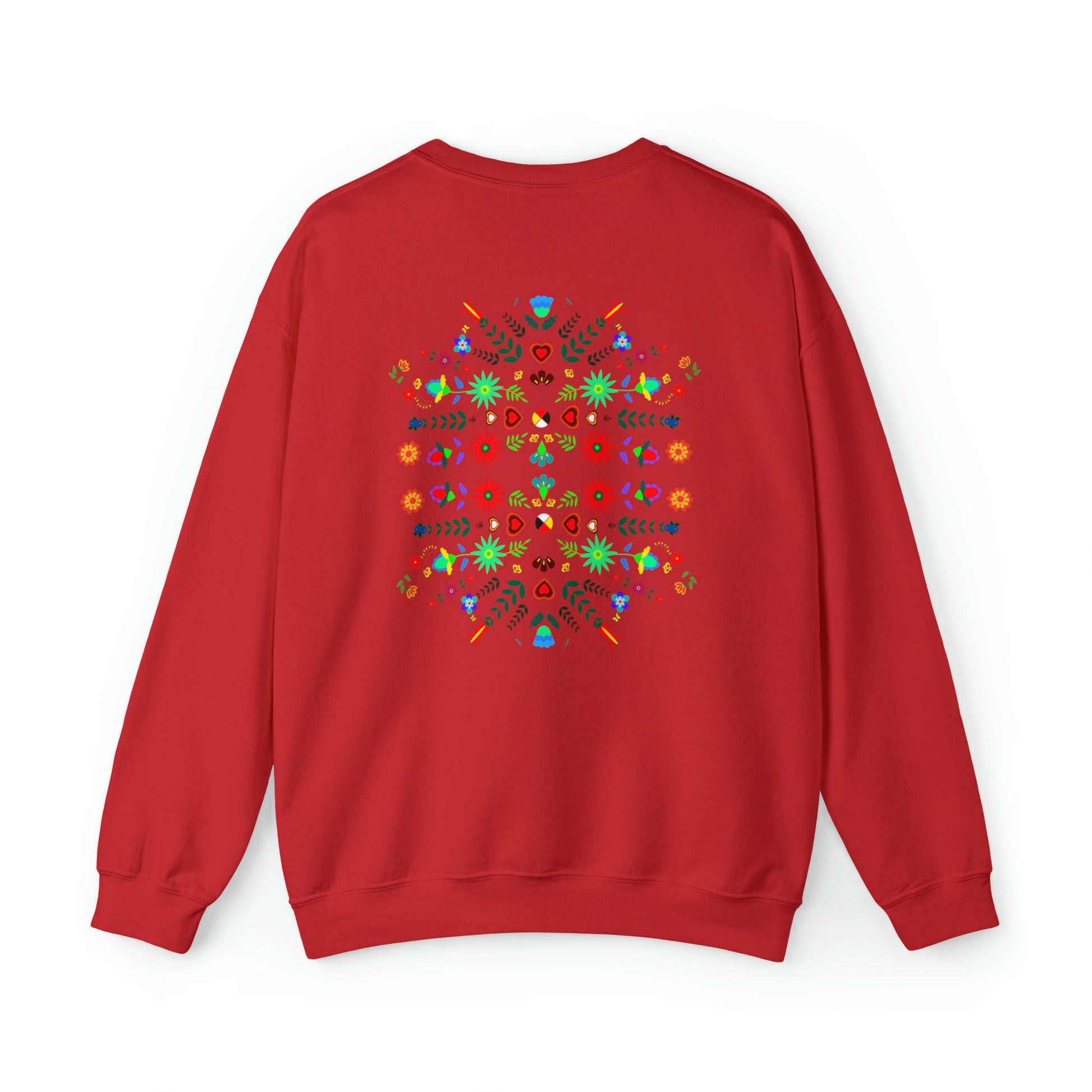 Women's Native Floral Crewneck Sweatshirt - Nikikw Designs