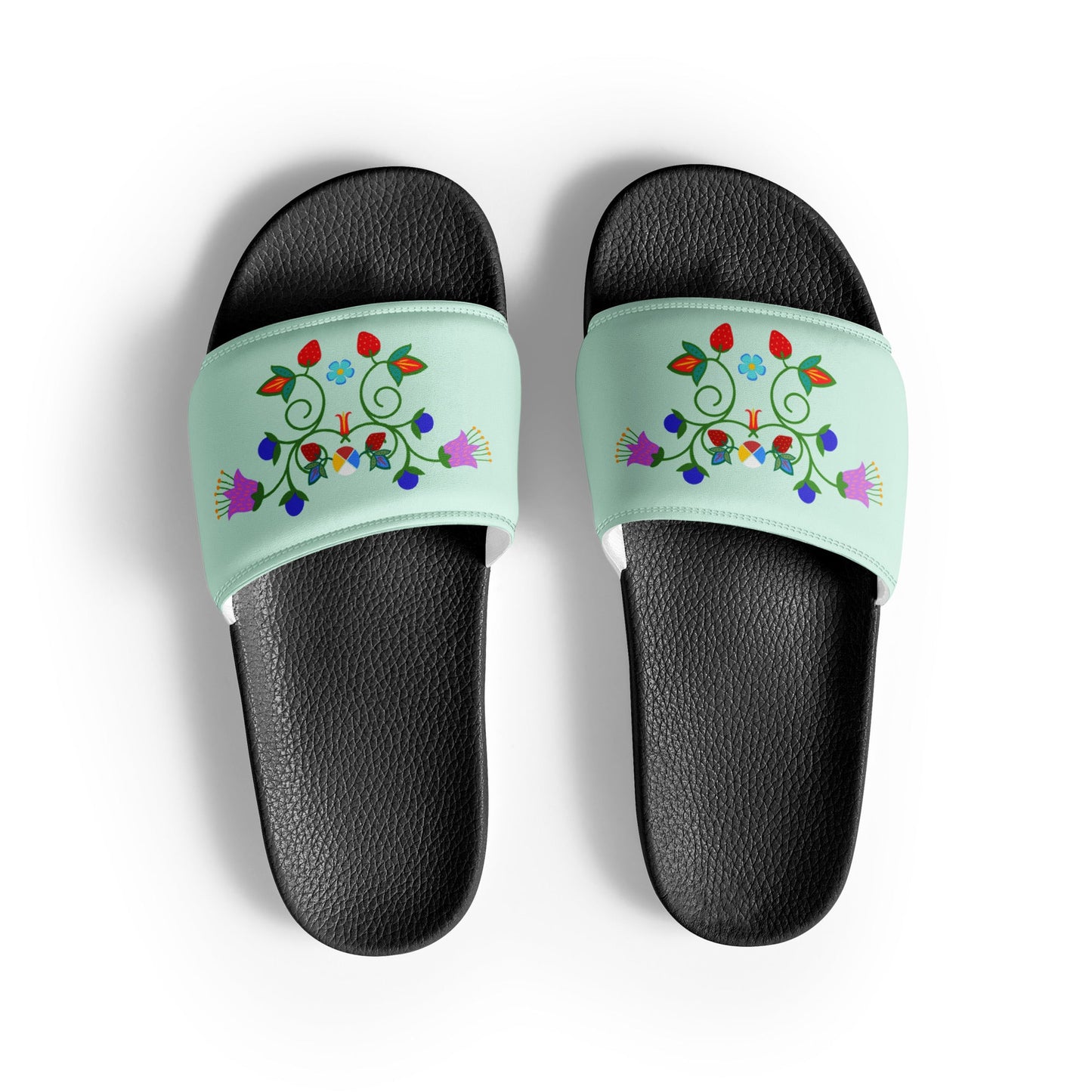 Women's Nêhiyaw slides - Nikikw Designs