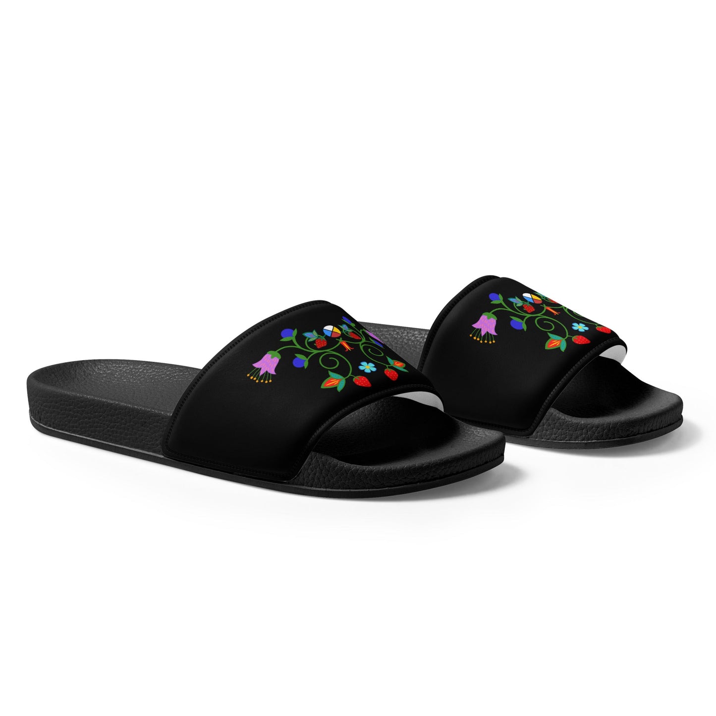 Women's Nêhiyaw slides - Nikikw Designs