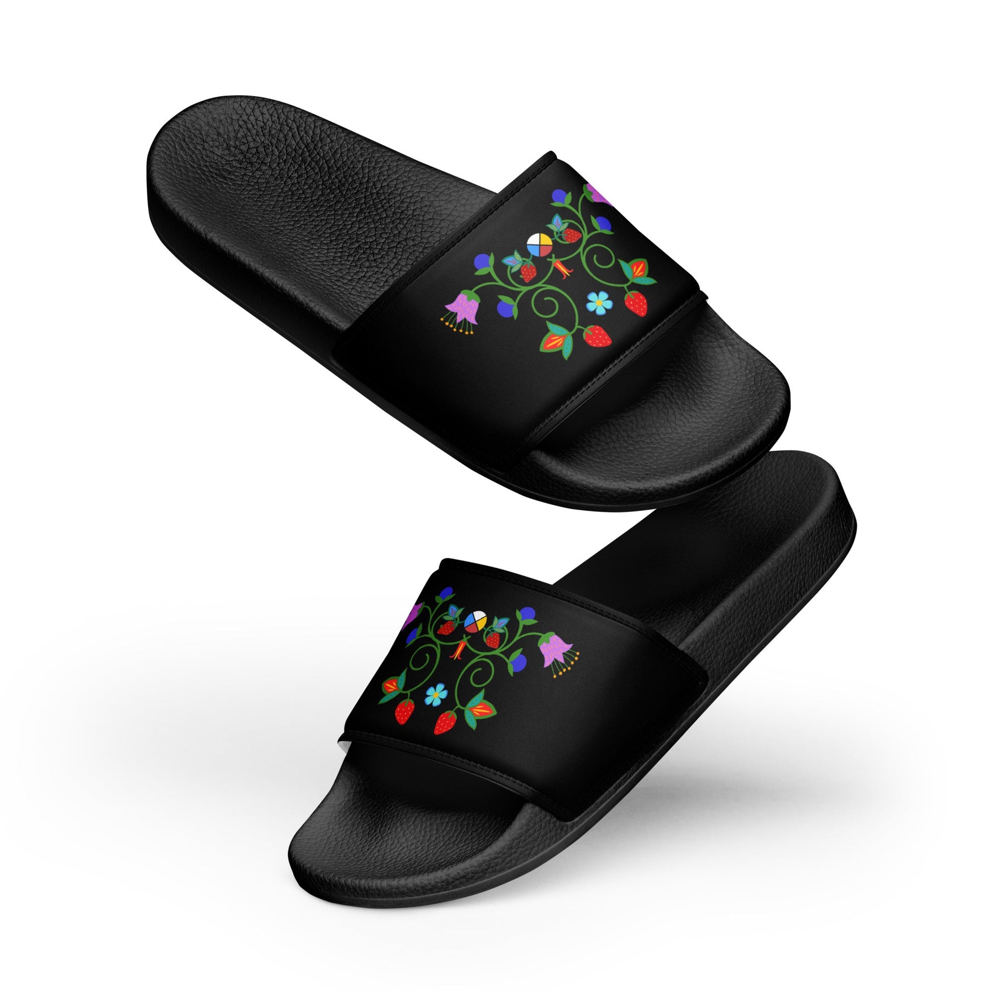 Women's Nêhiyaw slides - Nikikw Designs