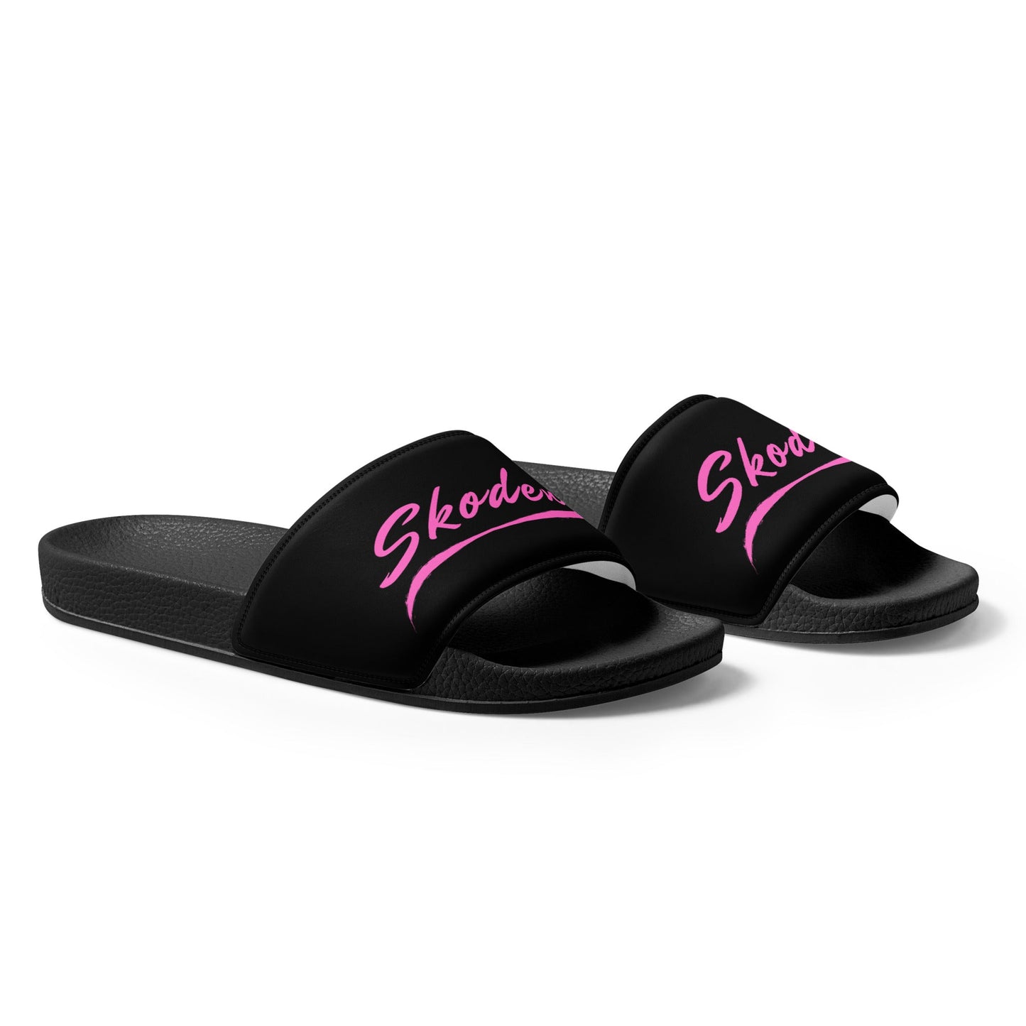 Women's Skoden Pink slides - Nikikw Designs