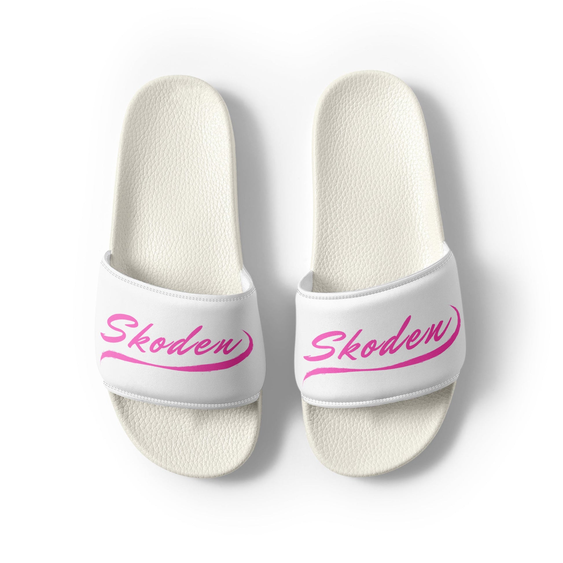 Women's Skoden Pink slides - Nikikw Designs