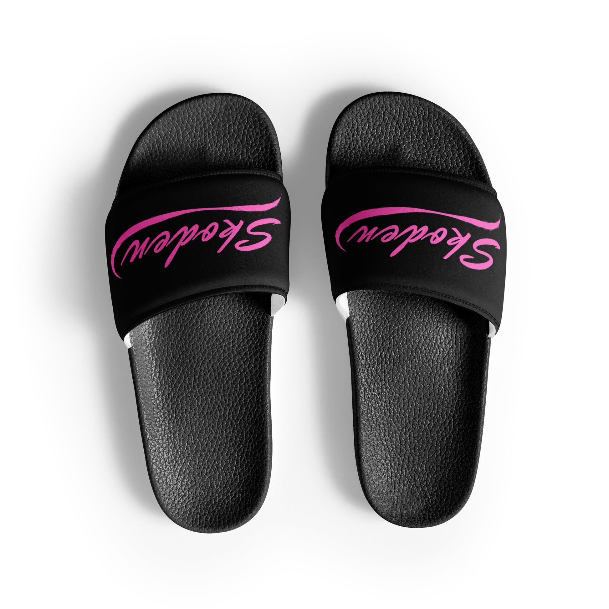 Women's Skoden Pink slides - Nikikw Designs