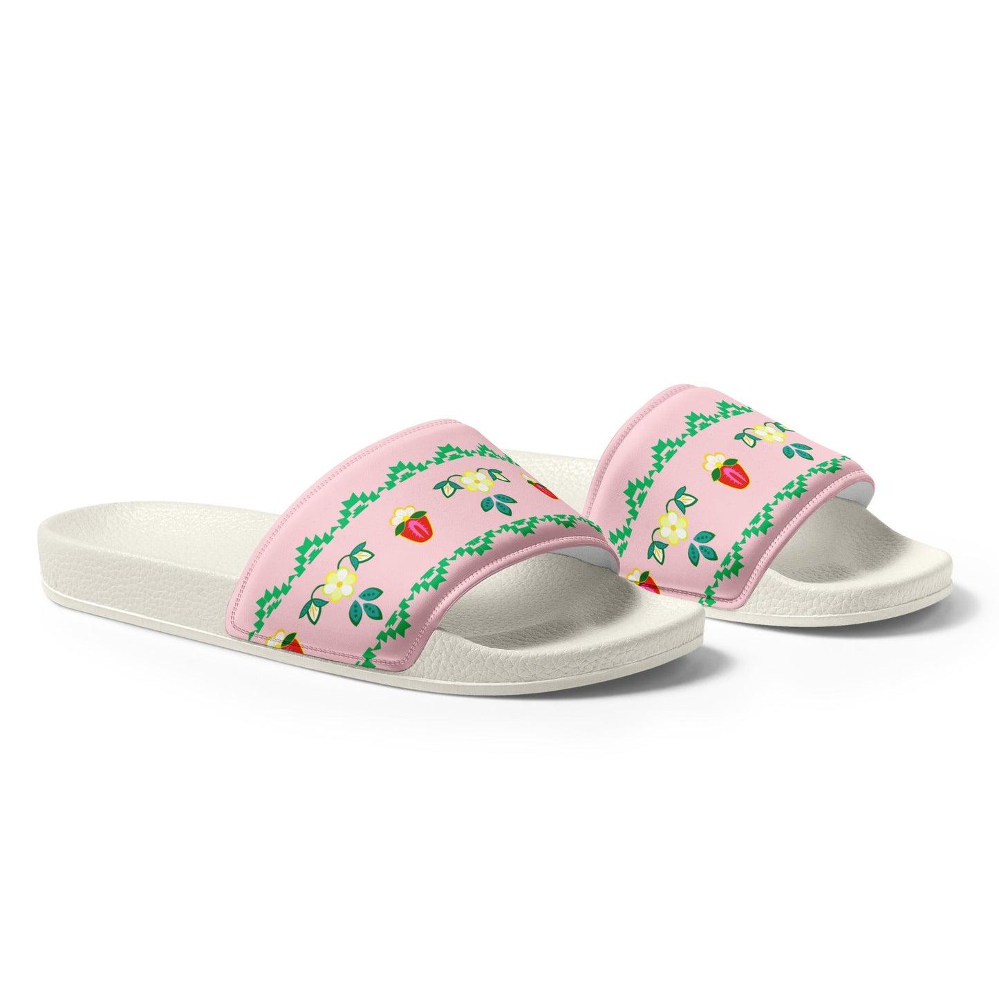 Women's Strawberry slides - Nikikw Designs