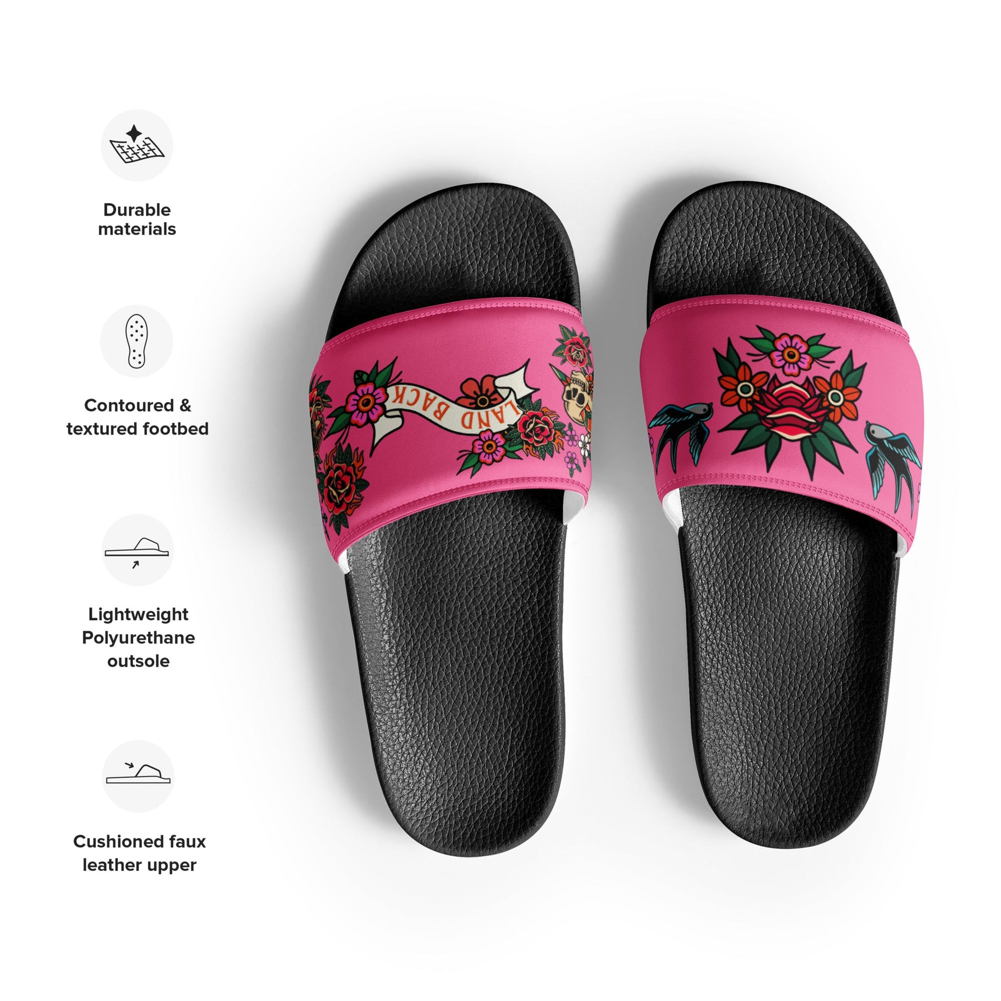 Women's Tatty Land back slides - Nikikw Designs