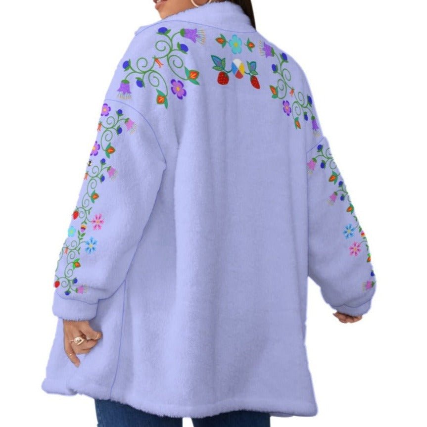 Woodland Borg Fleece Coat Plus - Nikikw Designs