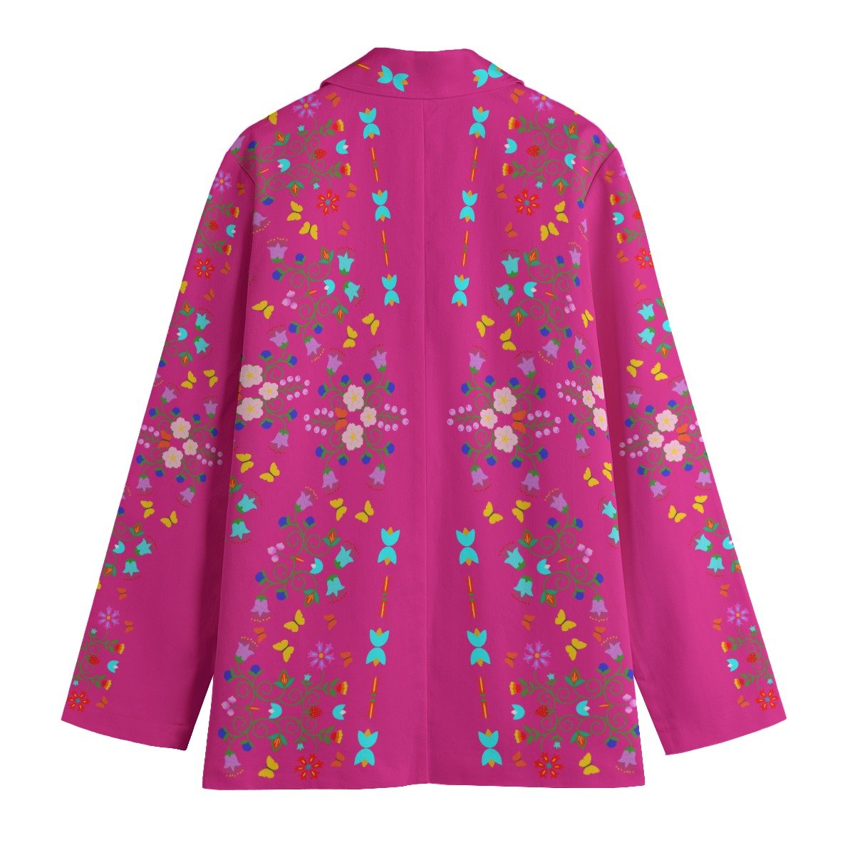 Woodland Floral Cotton Blazer - Nikikw Designs