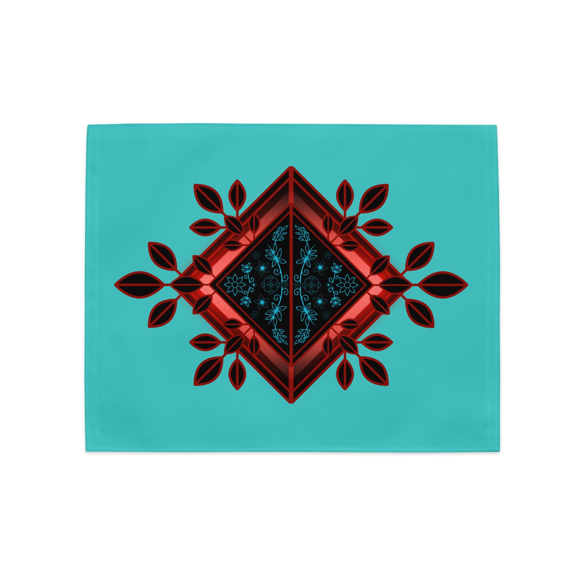 Woodland Floral Native Placemat Set Indigenous Designed - Nikikw Designs