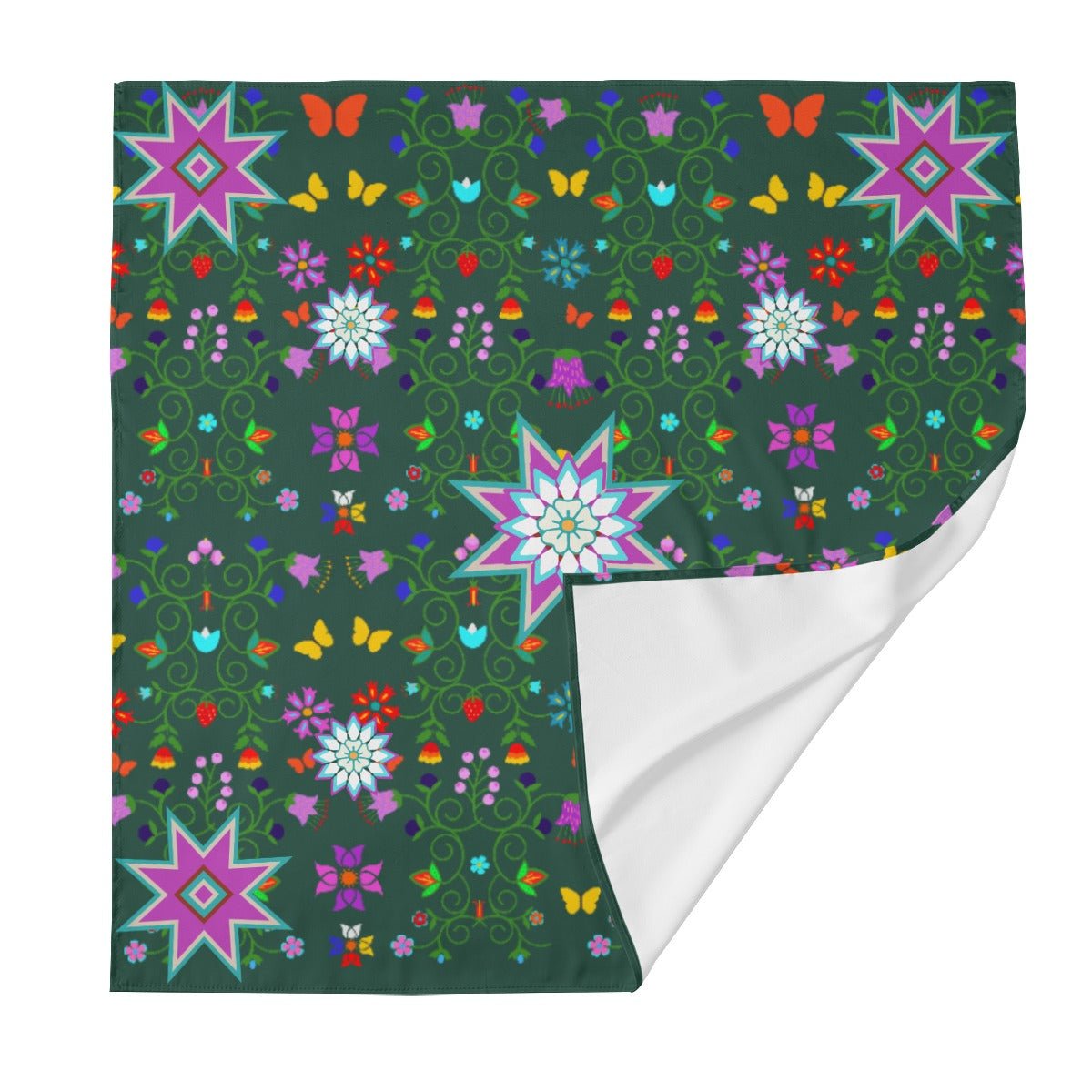 Woodland Floral Silky Kokum scarf - Nikikw Designs