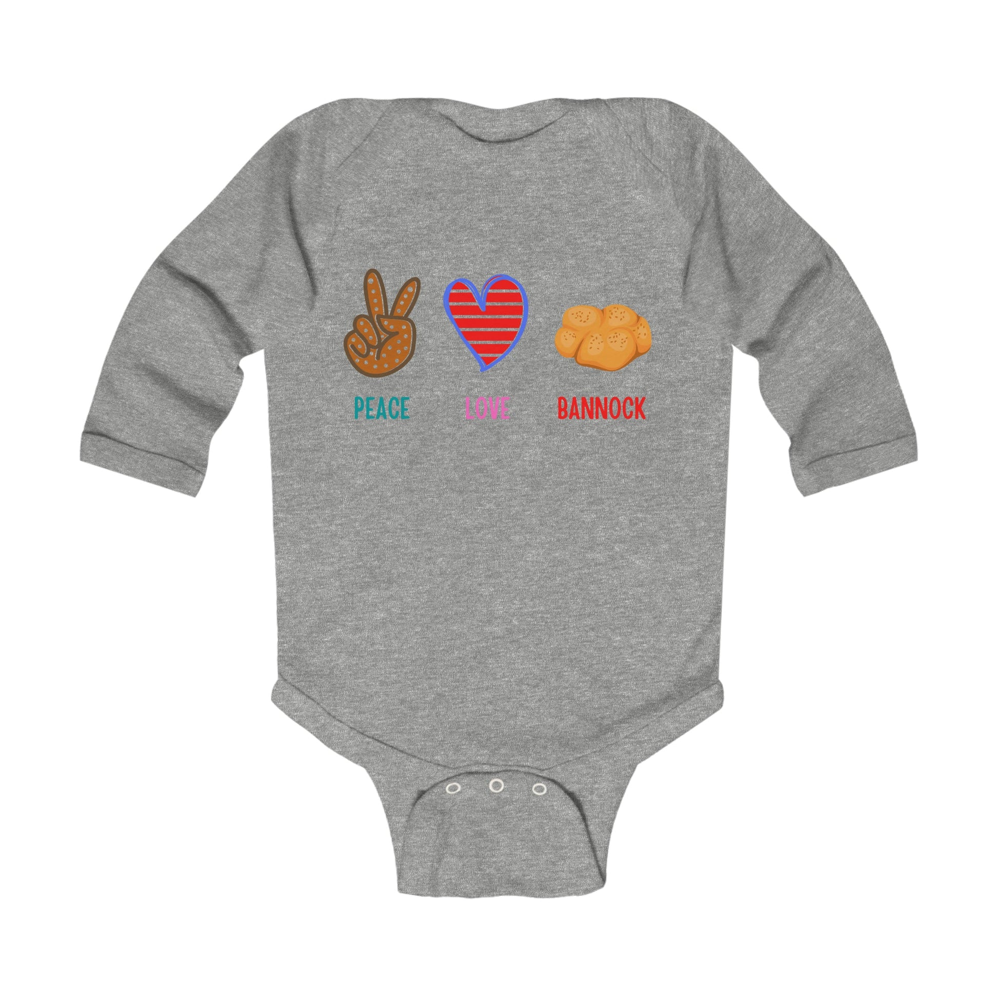 Bannock Infant Long Sleeve Bodysuit - Nikikw Designs