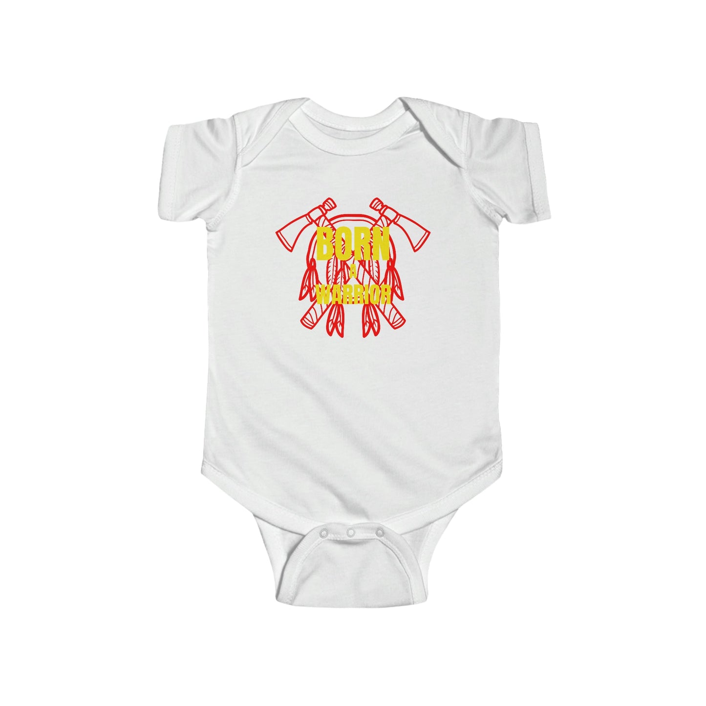 Born a Warrior Infant Fine Jersey Bodysuit - Nikikw Designs
