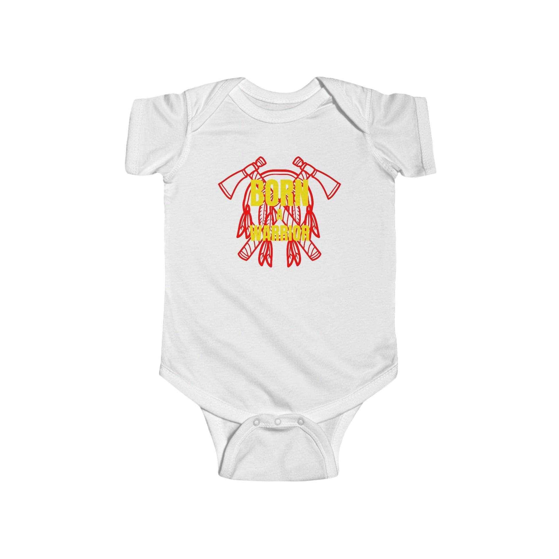 Born a Warrior Infant Fine Jersey Bodysuit - Nikikw Designs