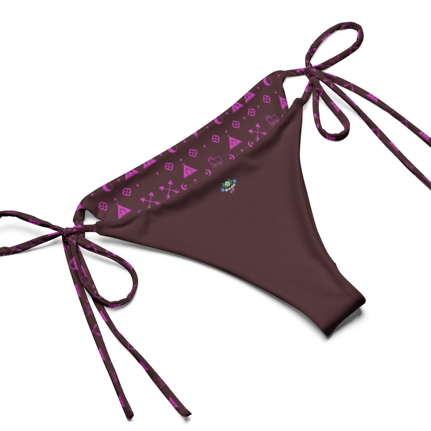 Boujee Native print recycled string bikini - Nikikw Designs