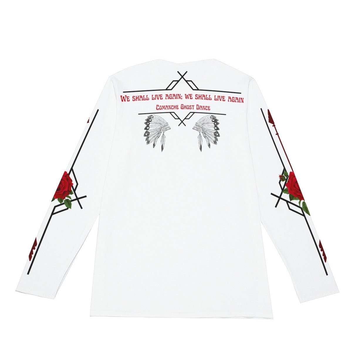 Comanche Ghost Long Sleeve T-Shirt - Nikikw Designs