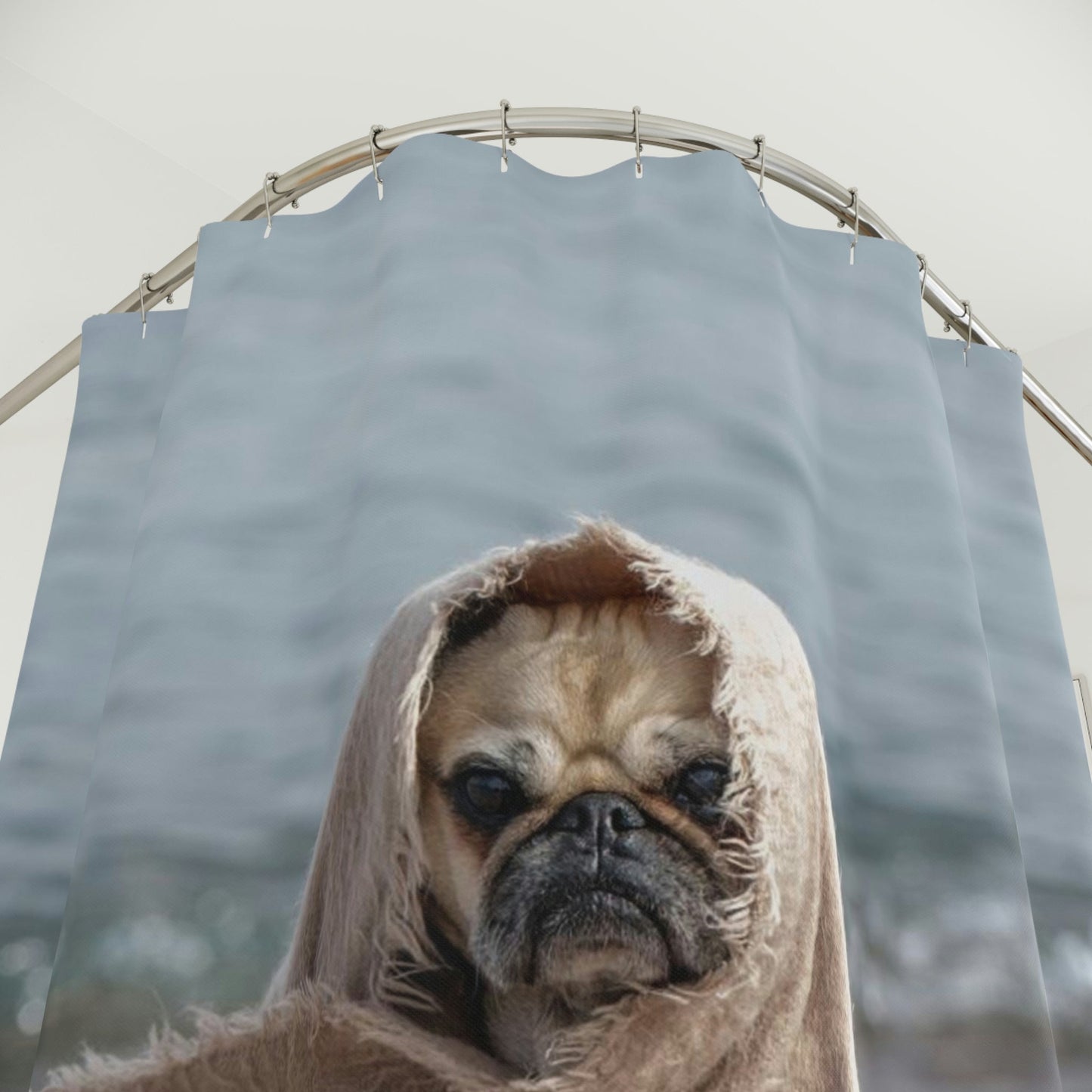 Don’t Pug around Shower Curtain - Nikikw Designs