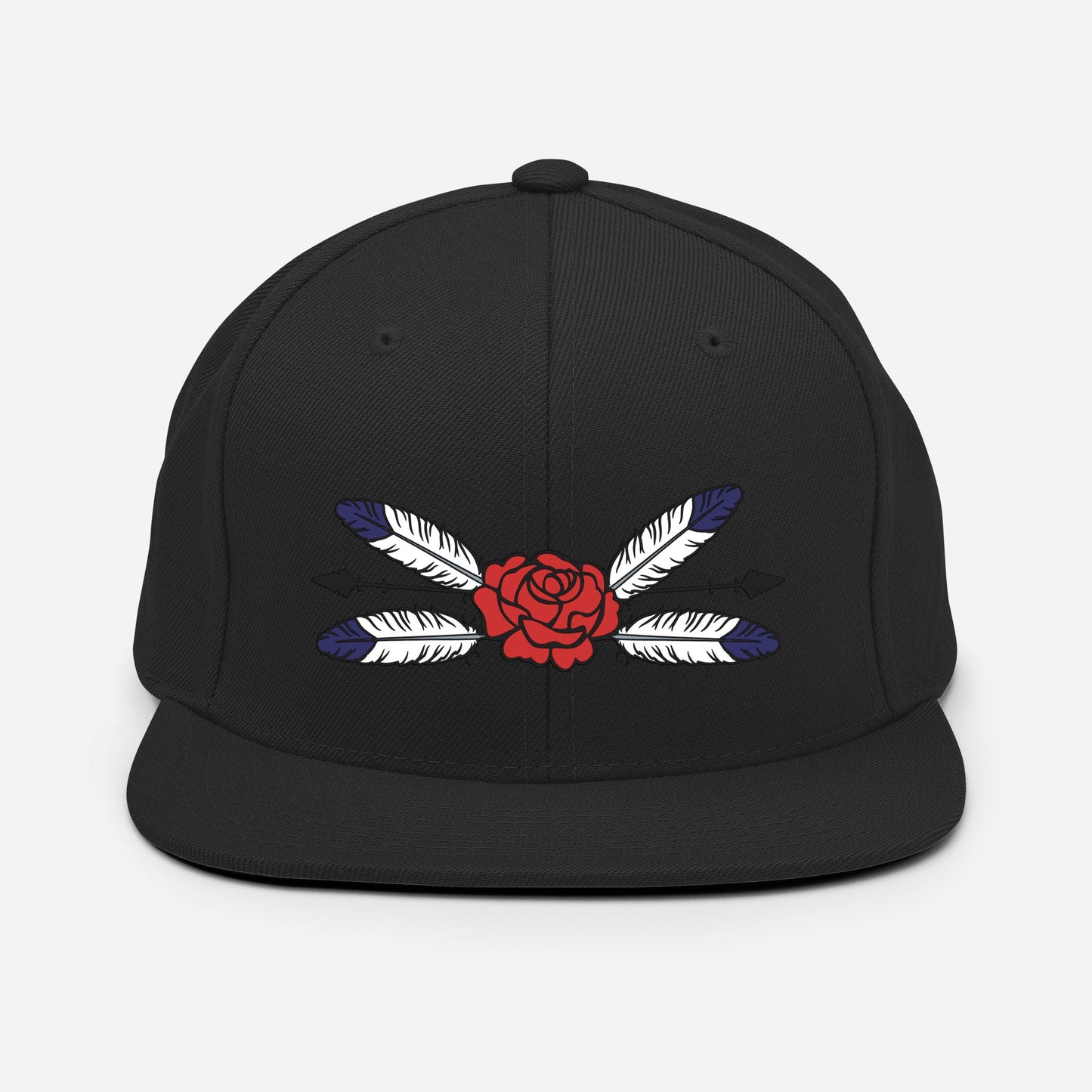 Feather Native Rose Snapback Hat - Nikikw Designs