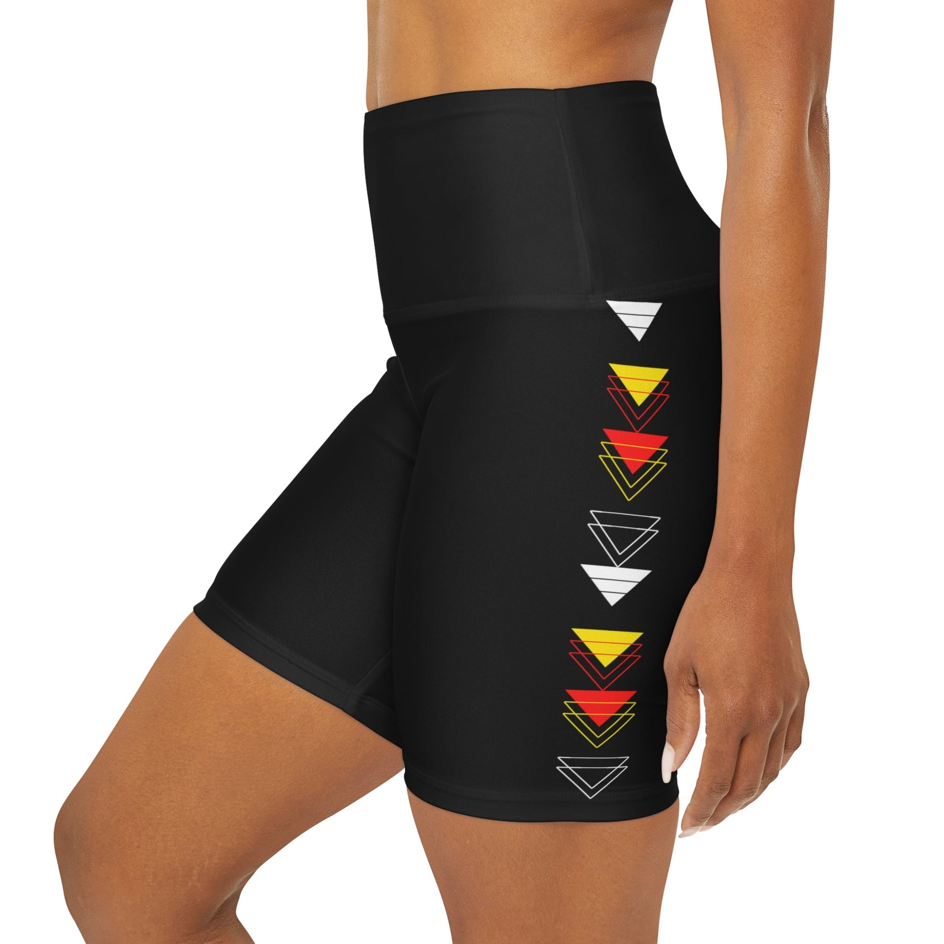 High Waisted Yoga Native Shorts - Nikikw Designs