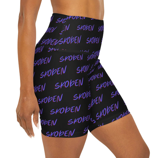 High Waisted Yoga Native Skoden Shorts - Nikikw Designs