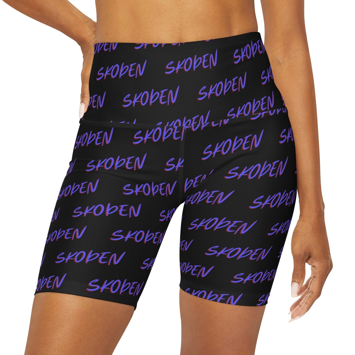 High Waisted Yoga Native Skoden Shorts - Nikikw Designs