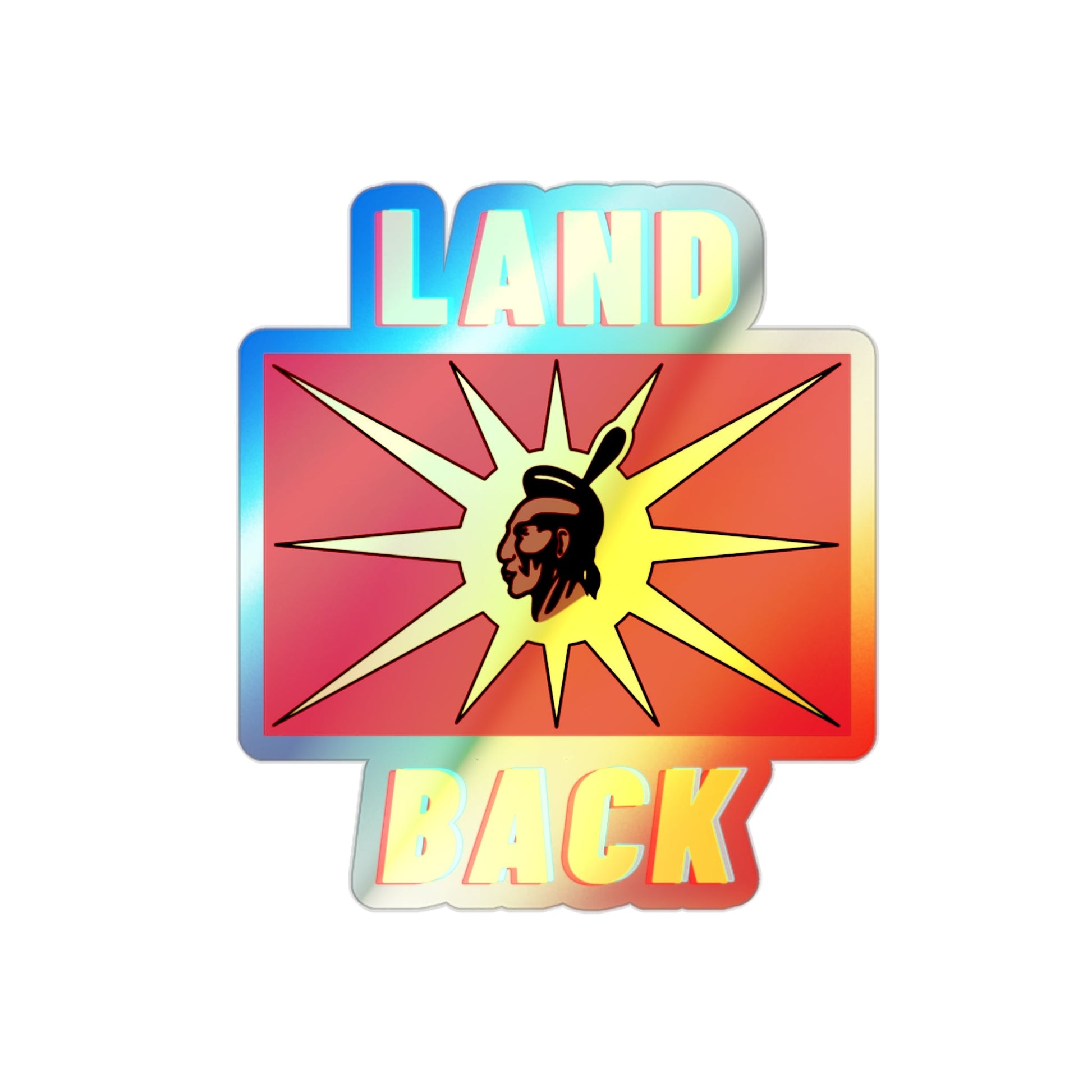 Land Back Holographic Stickers - Nikikw Designs