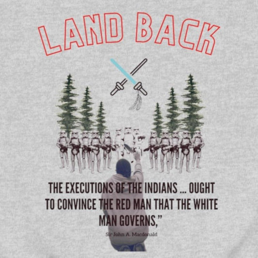 Land Back Native Star Wars Crewneck Sweatshirt - Nikikw Designs