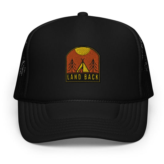 Land Back Native trucker hat - Nikikw Designs