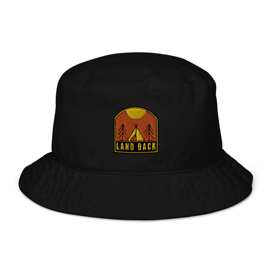 Land Back Organic bucket hat - Nikikw Designs