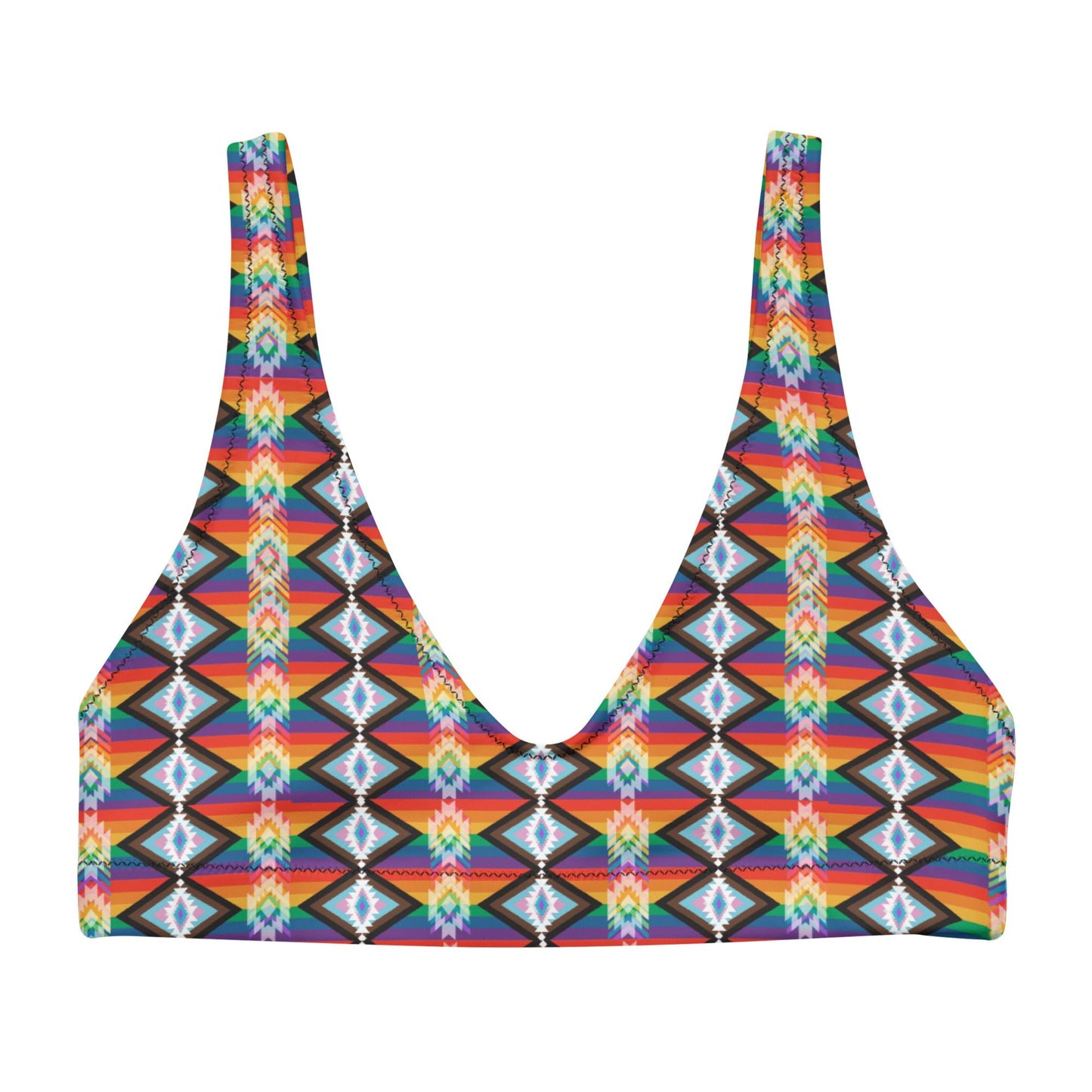 lgbtqia2s+ Recycled padded bikini top - Nikikw Designs