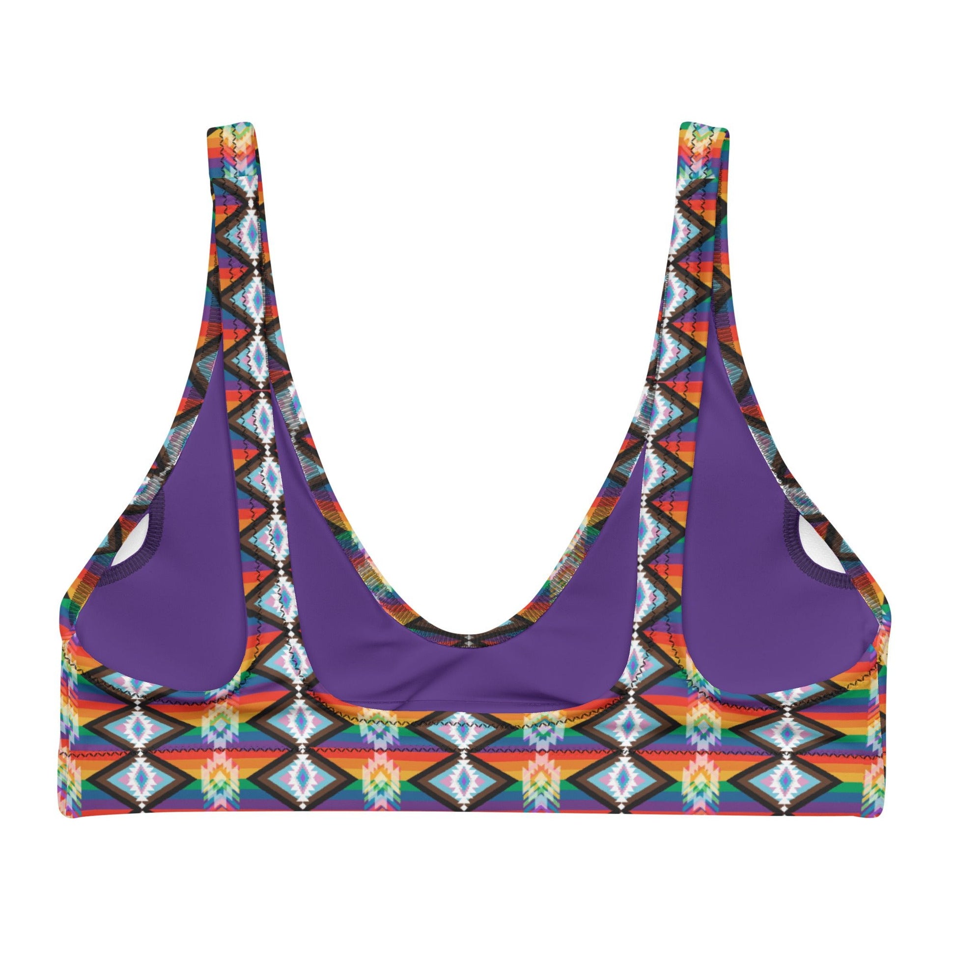 lgbtqia2s+ Recycled padded bikini top - Nikikw Designs