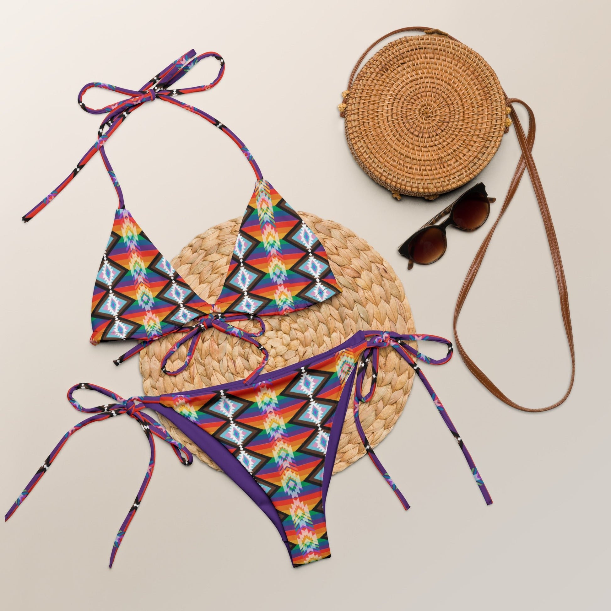 LGTBQIA2S recycled string bikini - Nikikw Designs