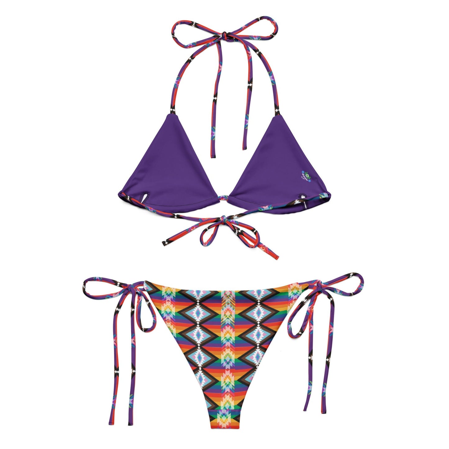 LGTBQIA2S recycled string bikini - Nikikw Designs