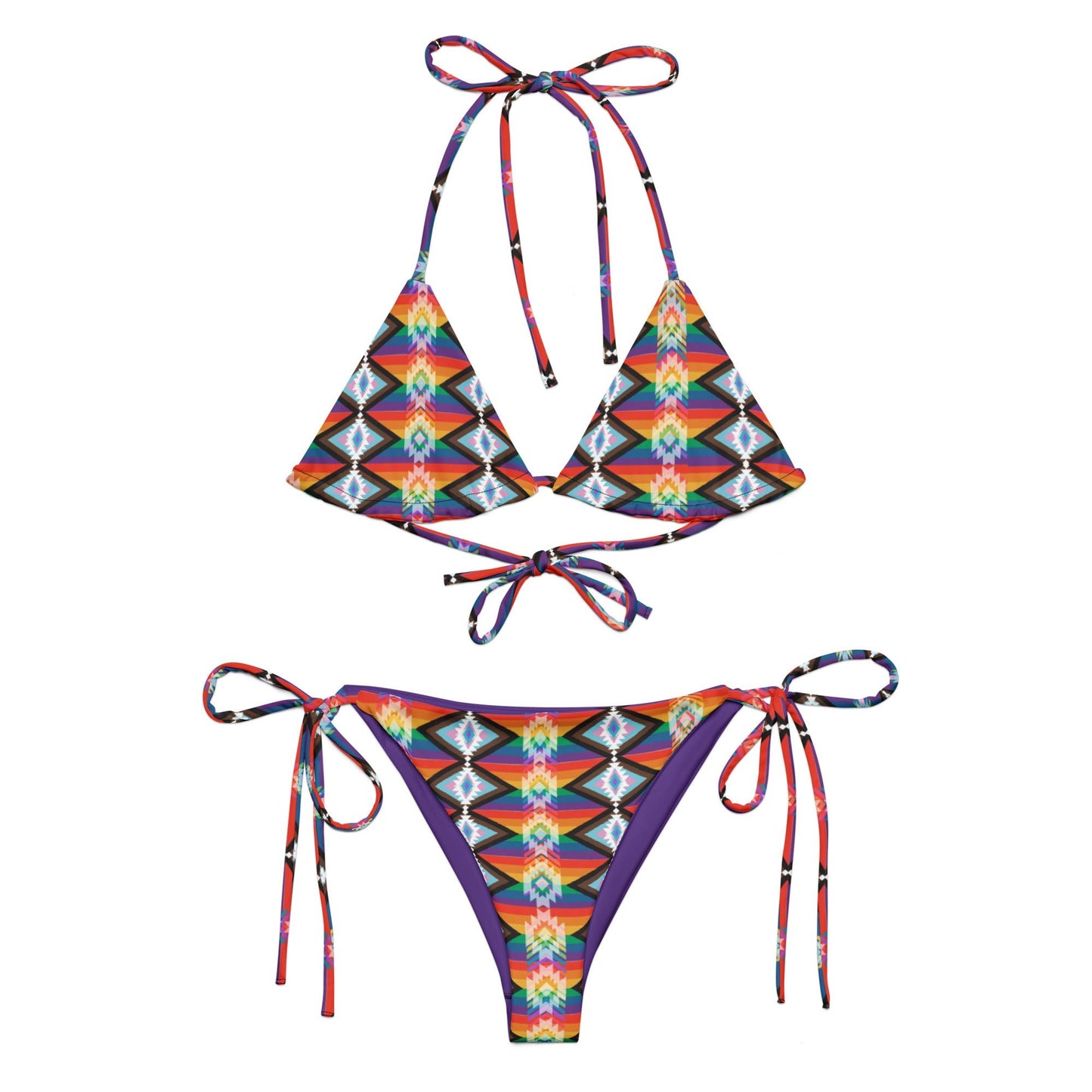 LGTBQIA2S recycled string bikini - Nikikw Designs