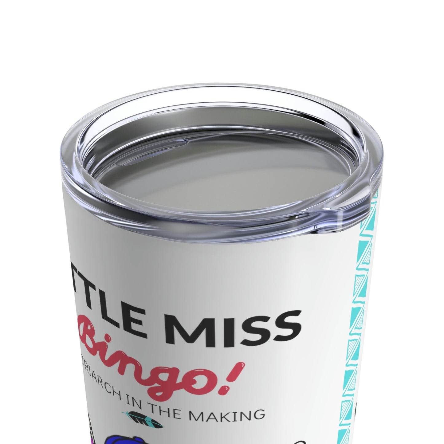 Lil Miss Bingo Native Stainless Steel Tumbler 20oz - Nikikw Designs