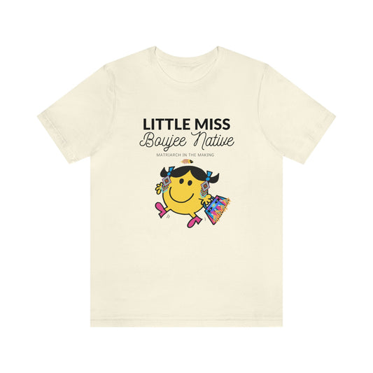 Little Miss Boujee Native Jersey Short Sleeve Tee - Nikikw Designs