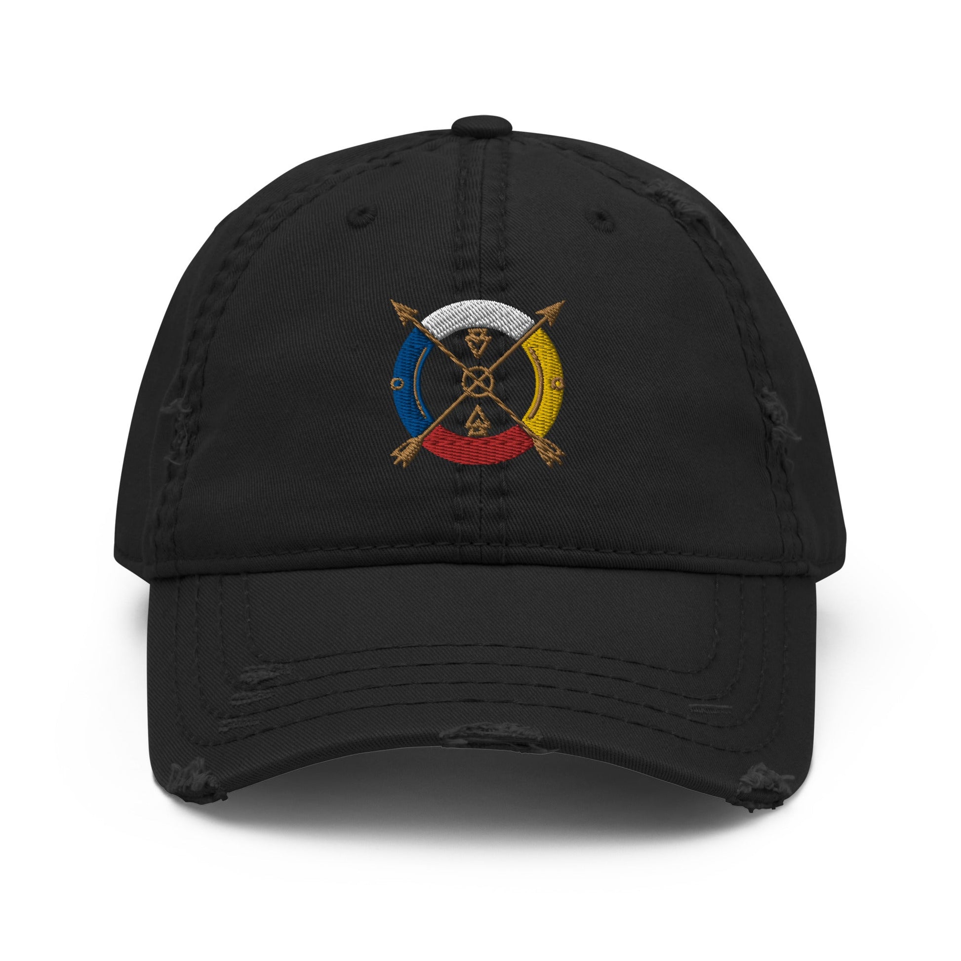 Medicine Wheel Native Distressed Dad Hat - Nikikw Designs