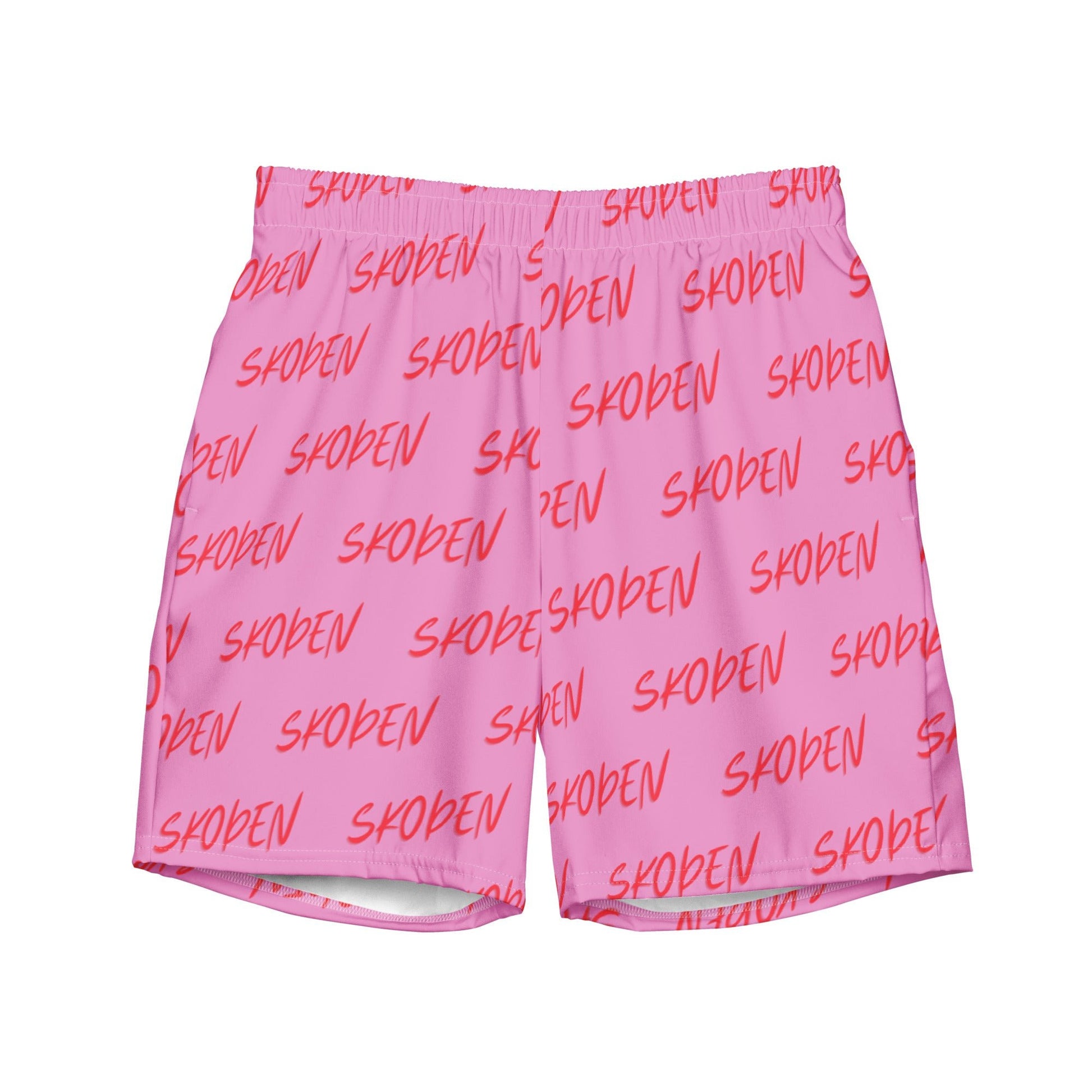 Men's Skoden Pink swim trunks - Nikikw Designs