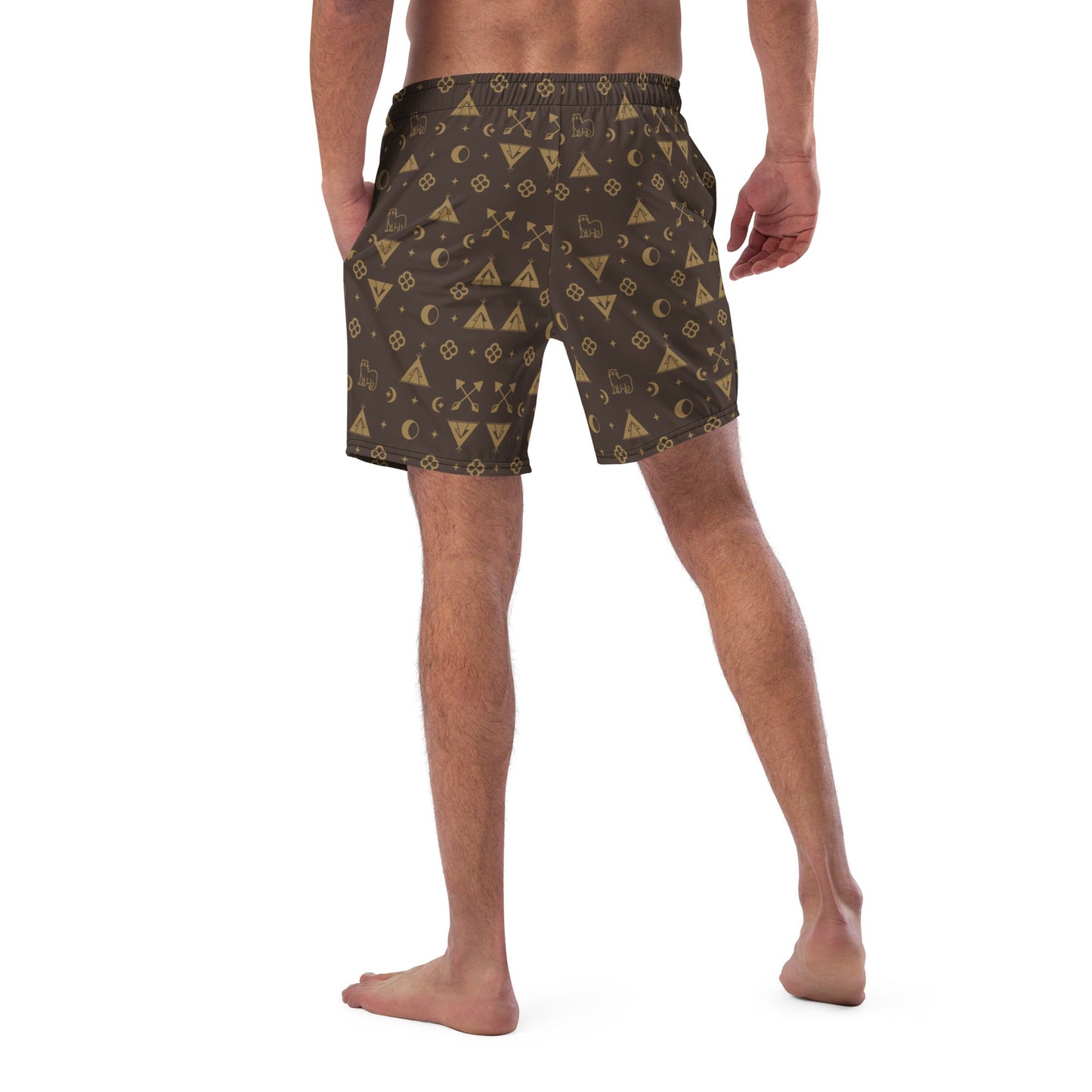 Men's swim trunks Boujee Native Recycled Material - Nikikw Designs