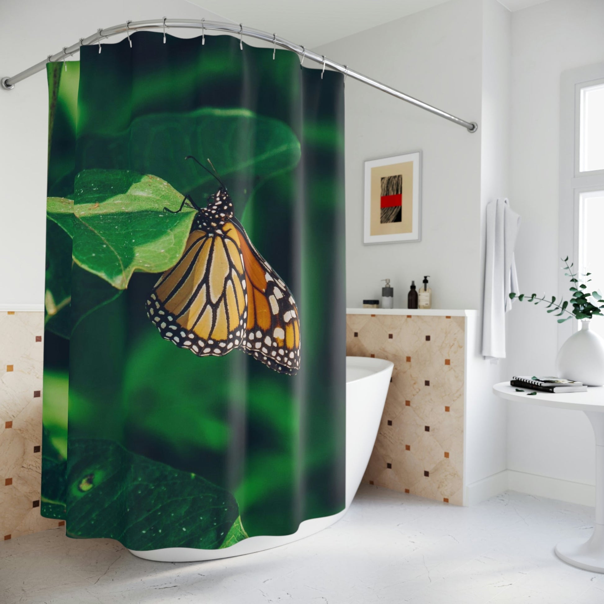 Monarch Butterfly Shower Curtain - Nikikw Designs