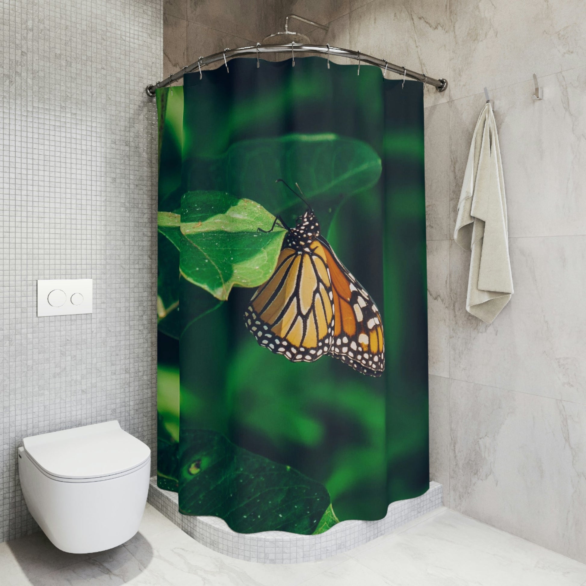 Monarch Butterfly Shower Curtain - Nikikw Designs