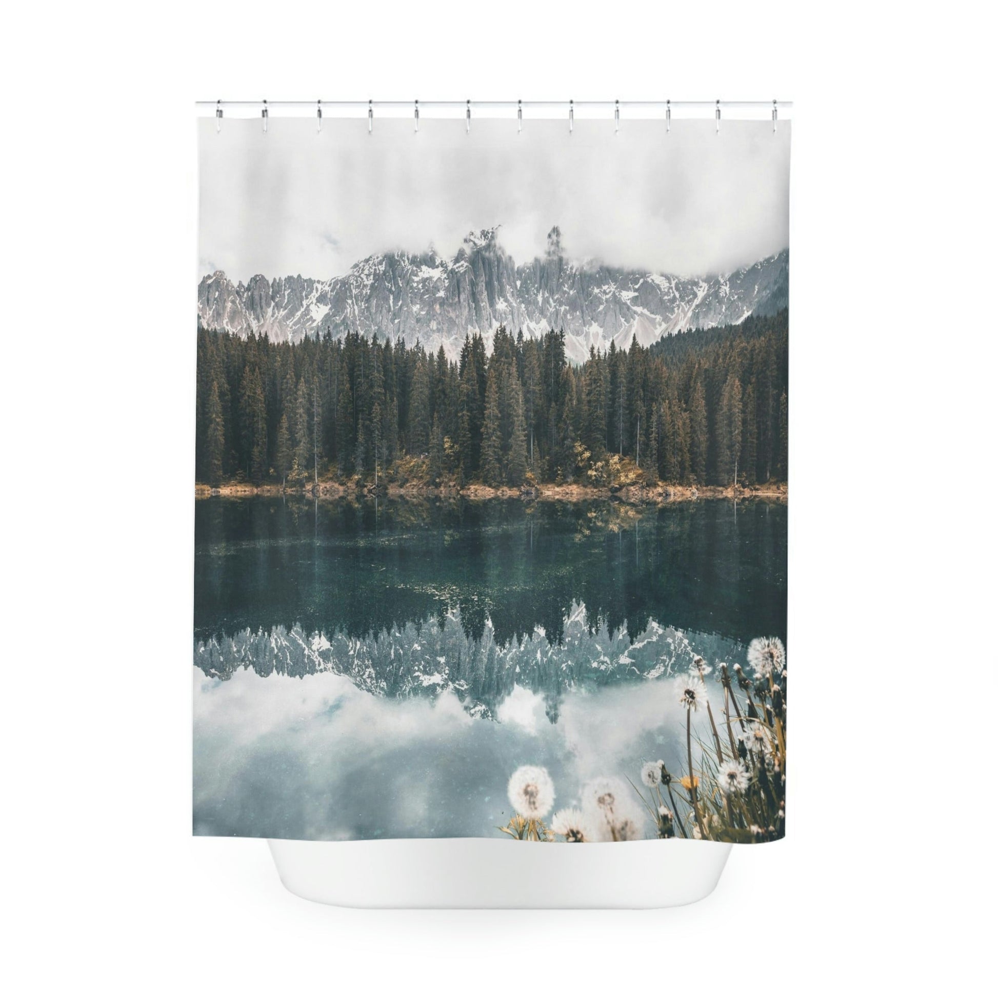 Mountain Lake Shower Curtain - Nikikw Designs