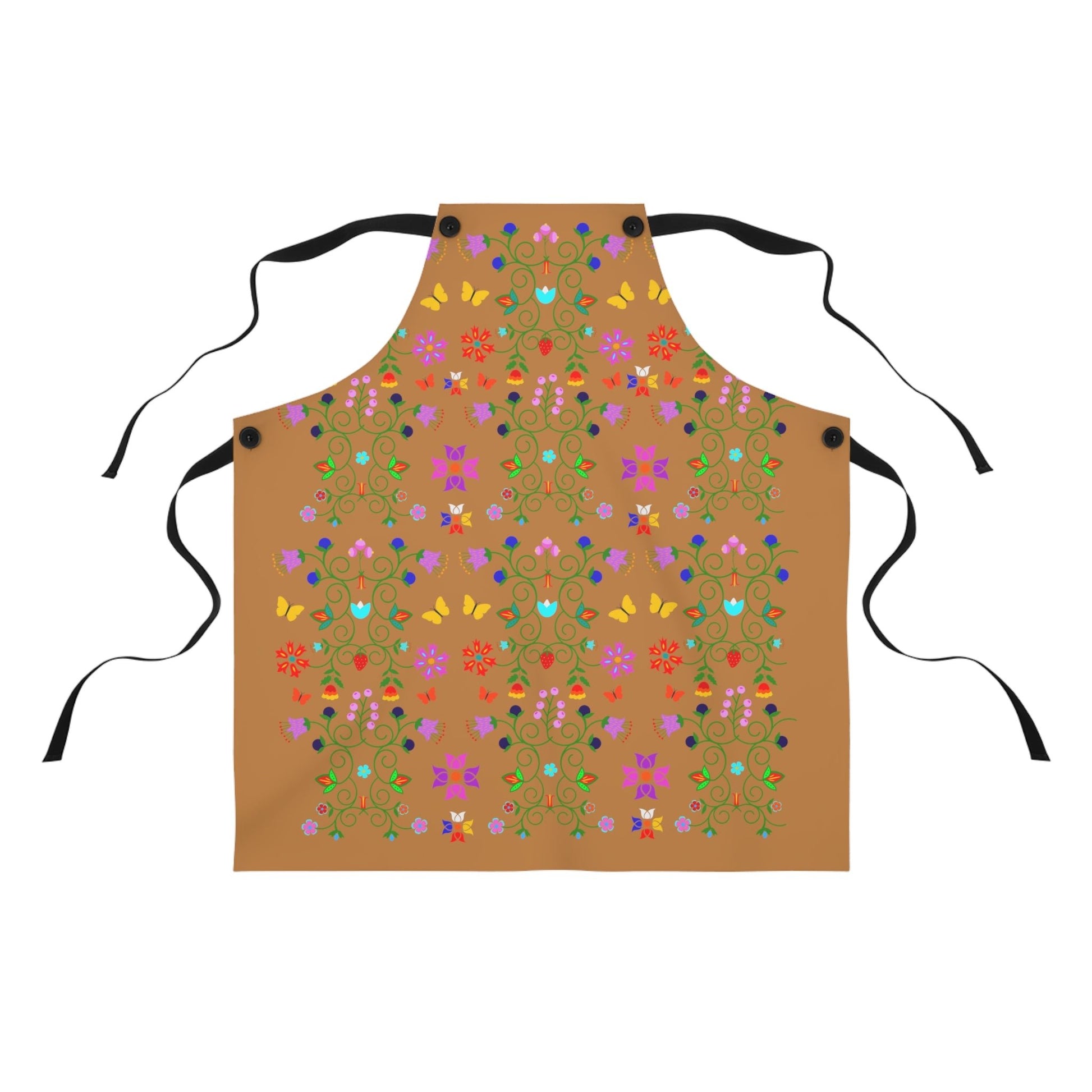 Native Floral Apron - Nikikw Designs