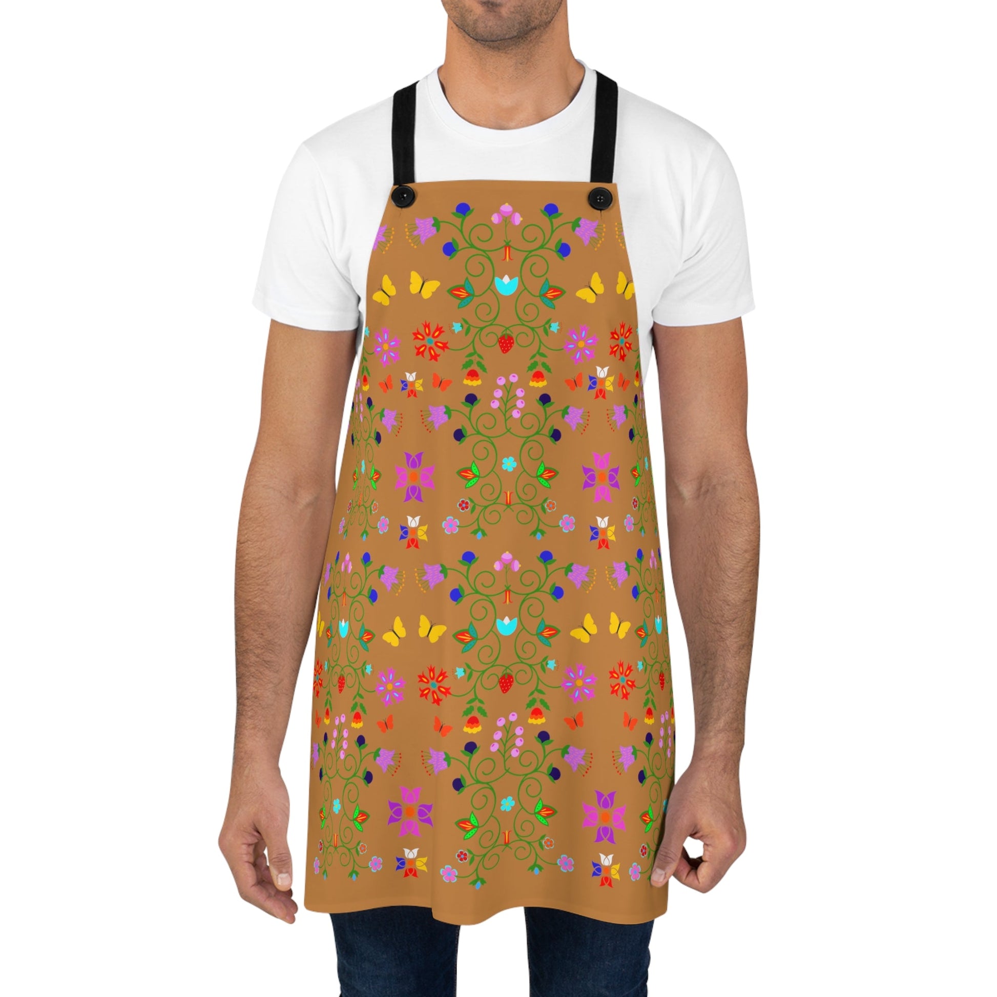 Native Floral Apron - Nikikw Designs