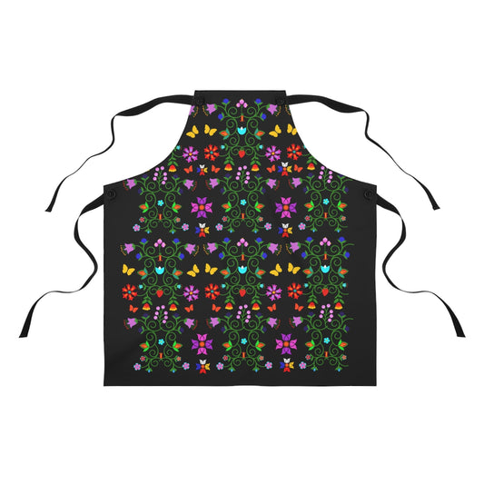 Native Floral Apron - Nikikw Designs