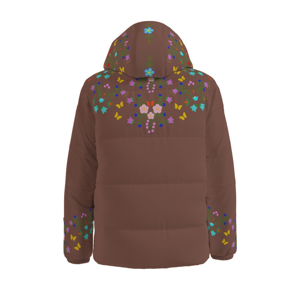 Native Floral Duck Down Jacket - Nikikw Designs