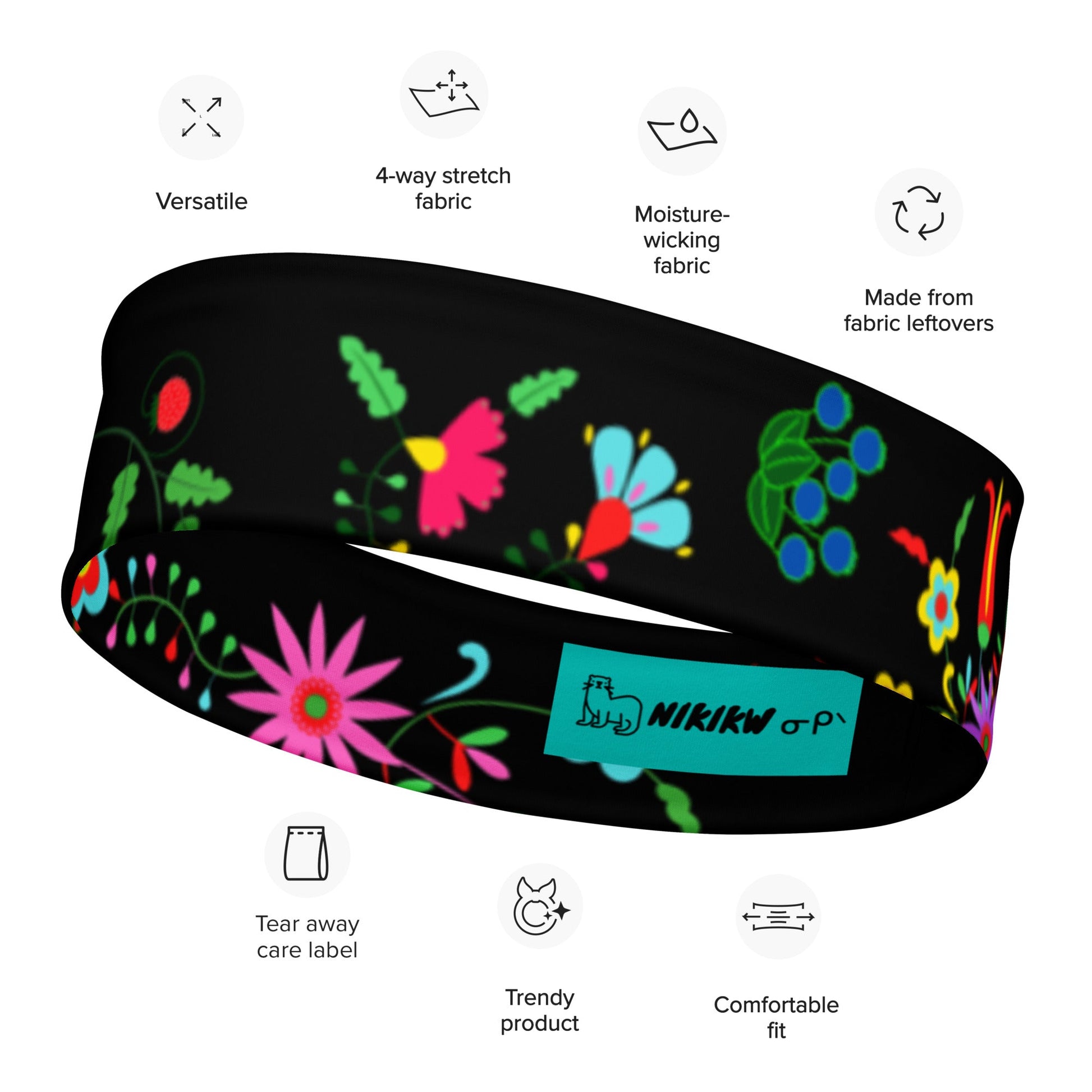 Native Floral Headband - Nikikw Designs