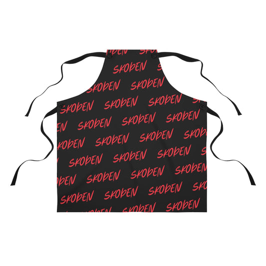 Native Indigenous Designed Apron Skoden Black - Nikikw Designs