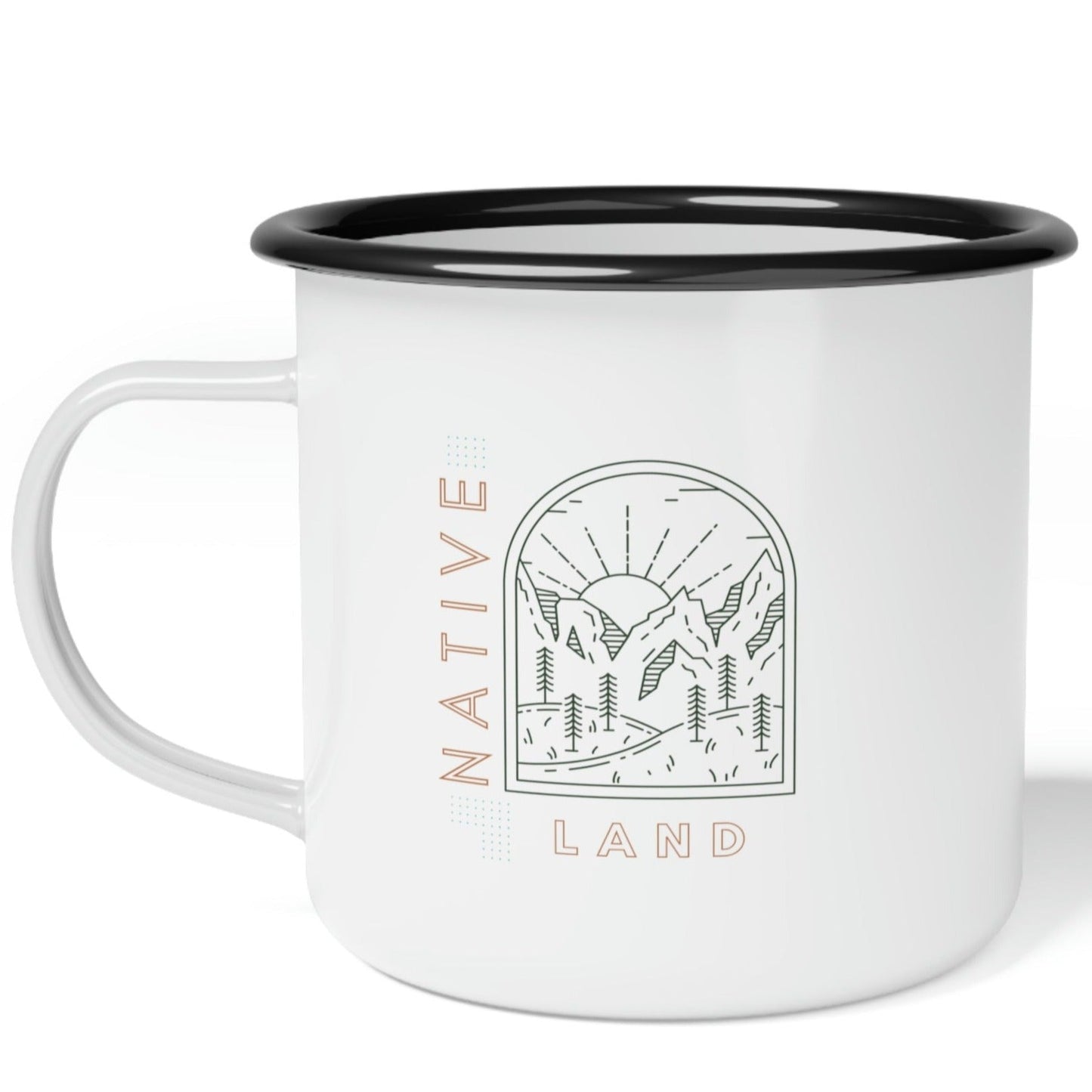 Native Land Enamel Camp Cup - Nikikw Designs