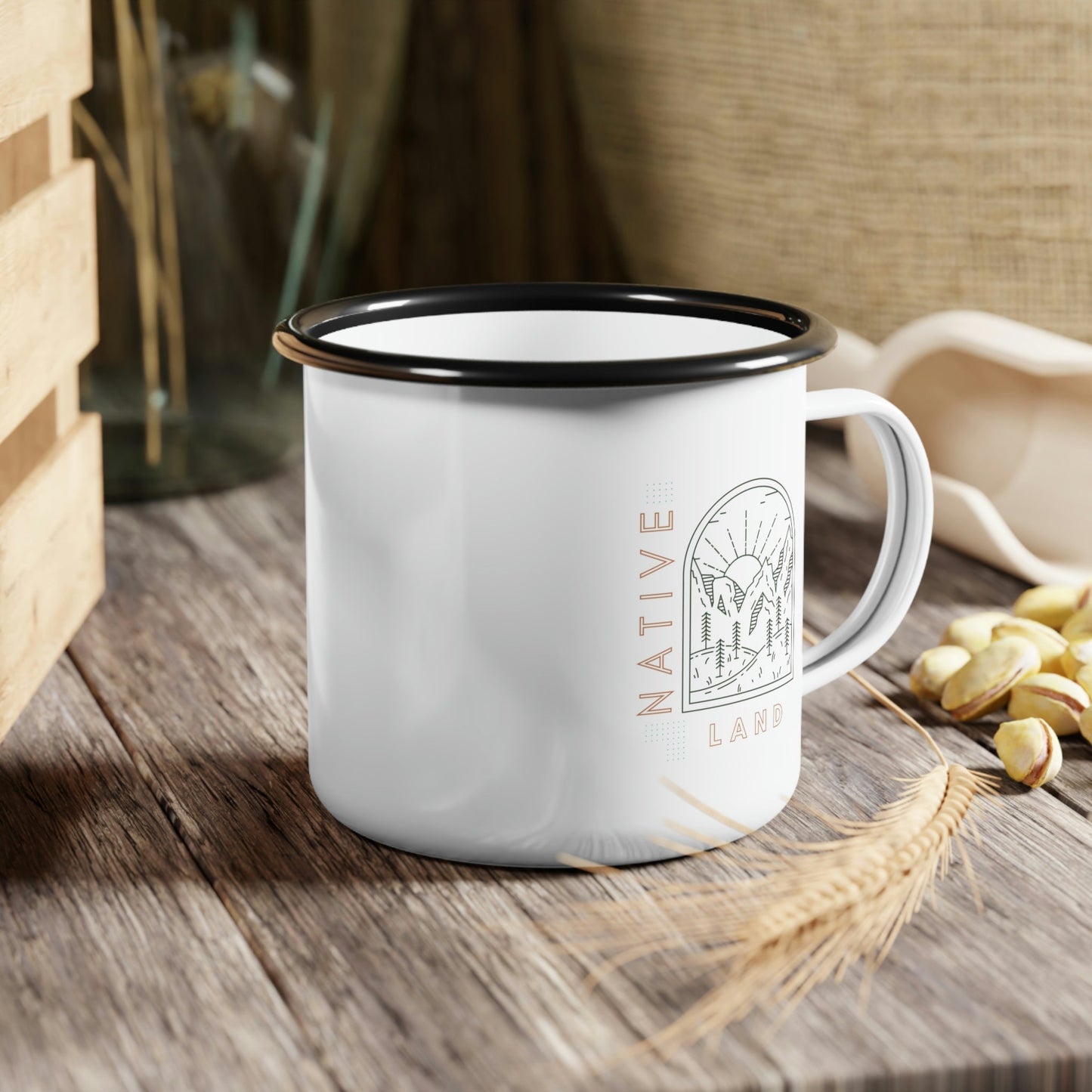 Native Land Enamel Camp Cup - Nikikw Designs