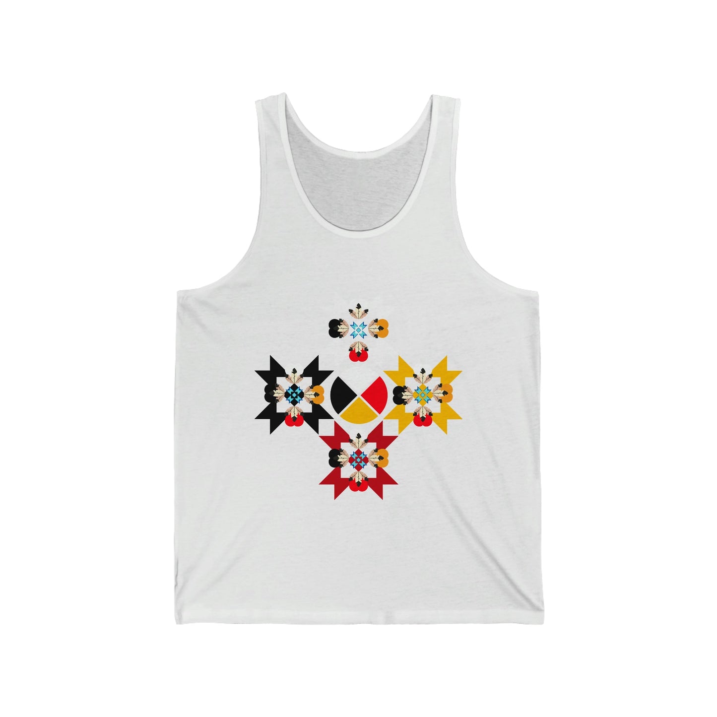 Native Medicine Wheel Jersey Tank - Nikikw Designs